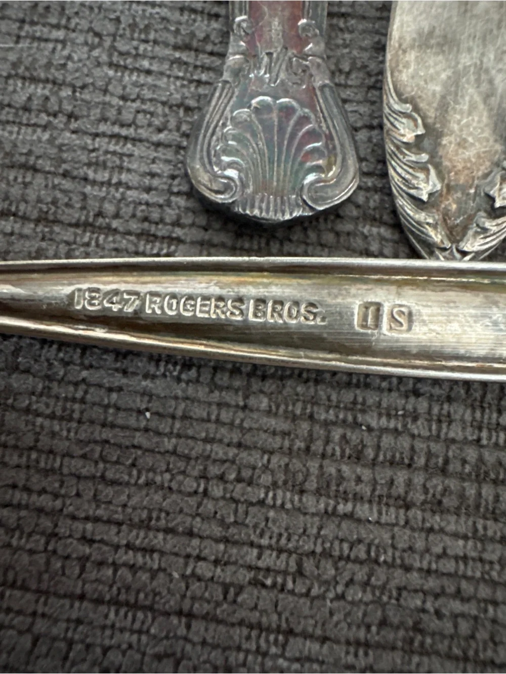 Vintage Silver Plated Spoons 4 pcs 1847 Rogers Bros, National Silver, Sheffield